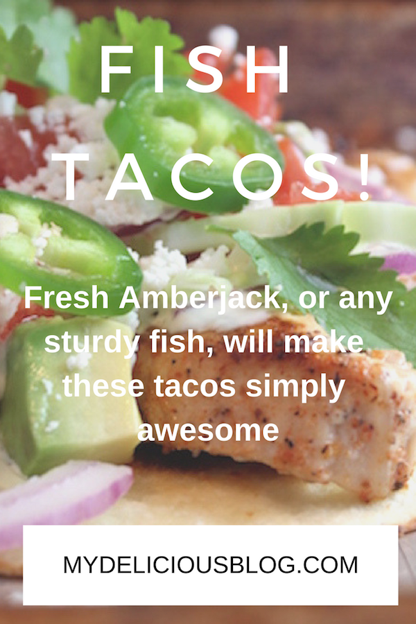 Fish tacos with Amberjack