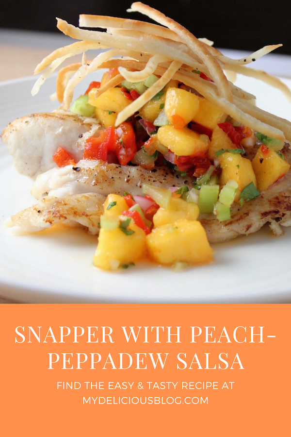 Red Snapper with peach peppadew