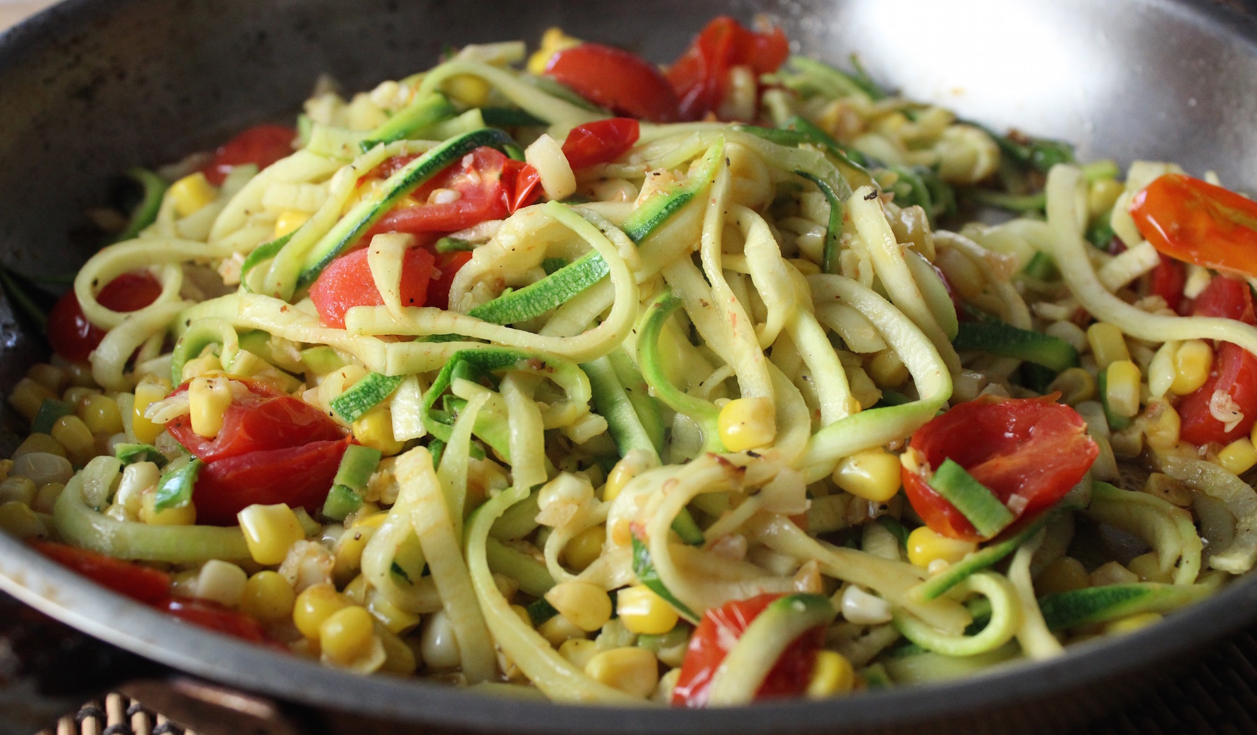 The Italian Dish - Posts - Spiralized Zucchini Noodles with Basil