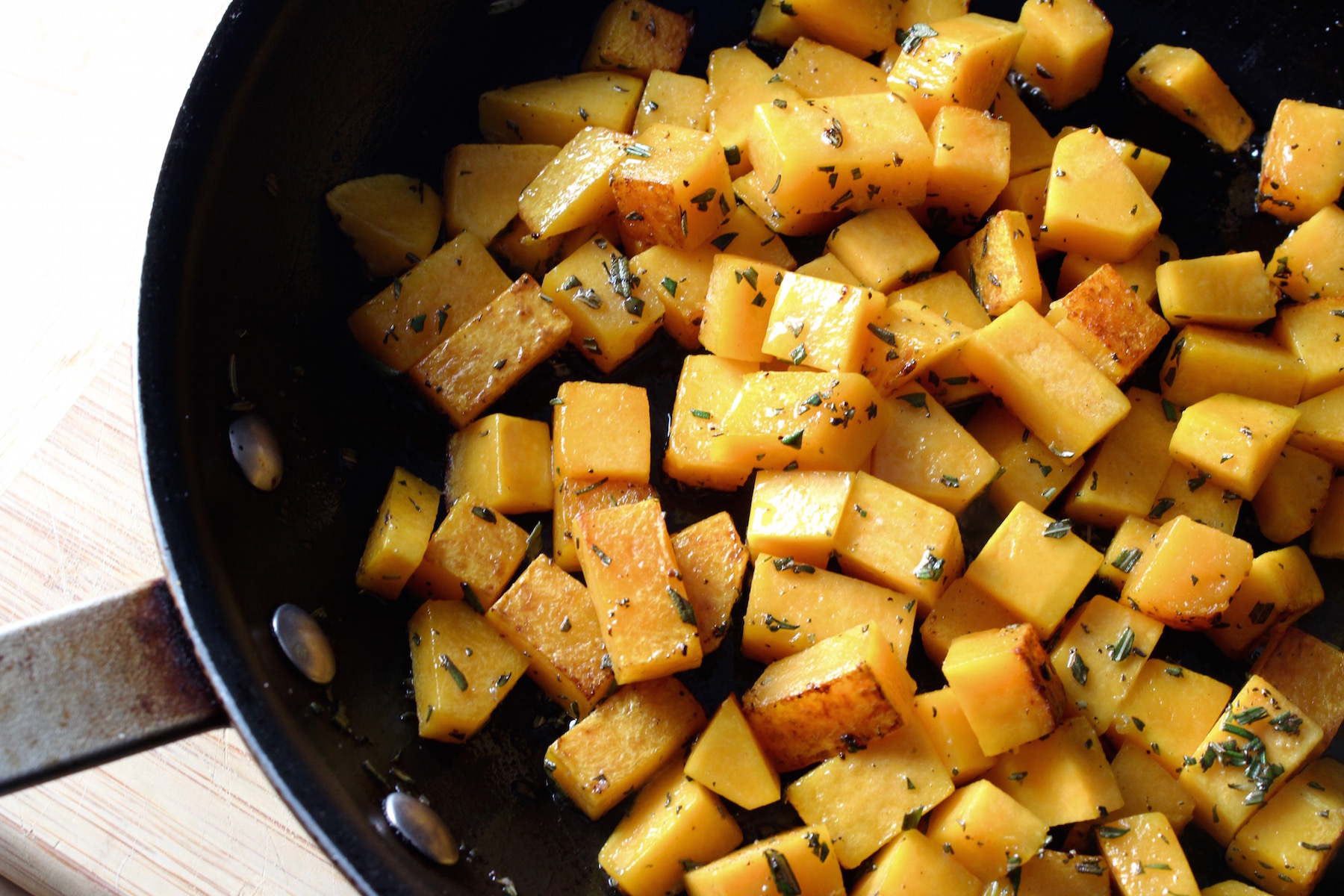 butternut squash with rosemary