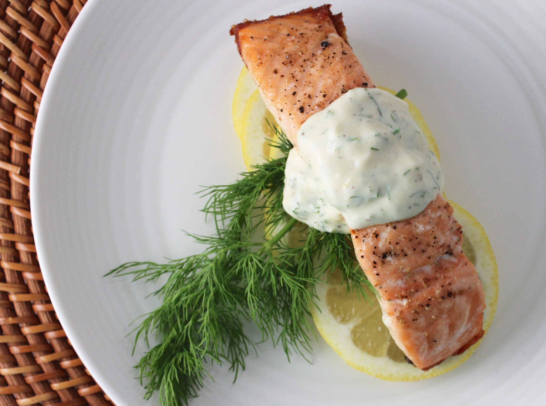 salmon with dill dijon sauce