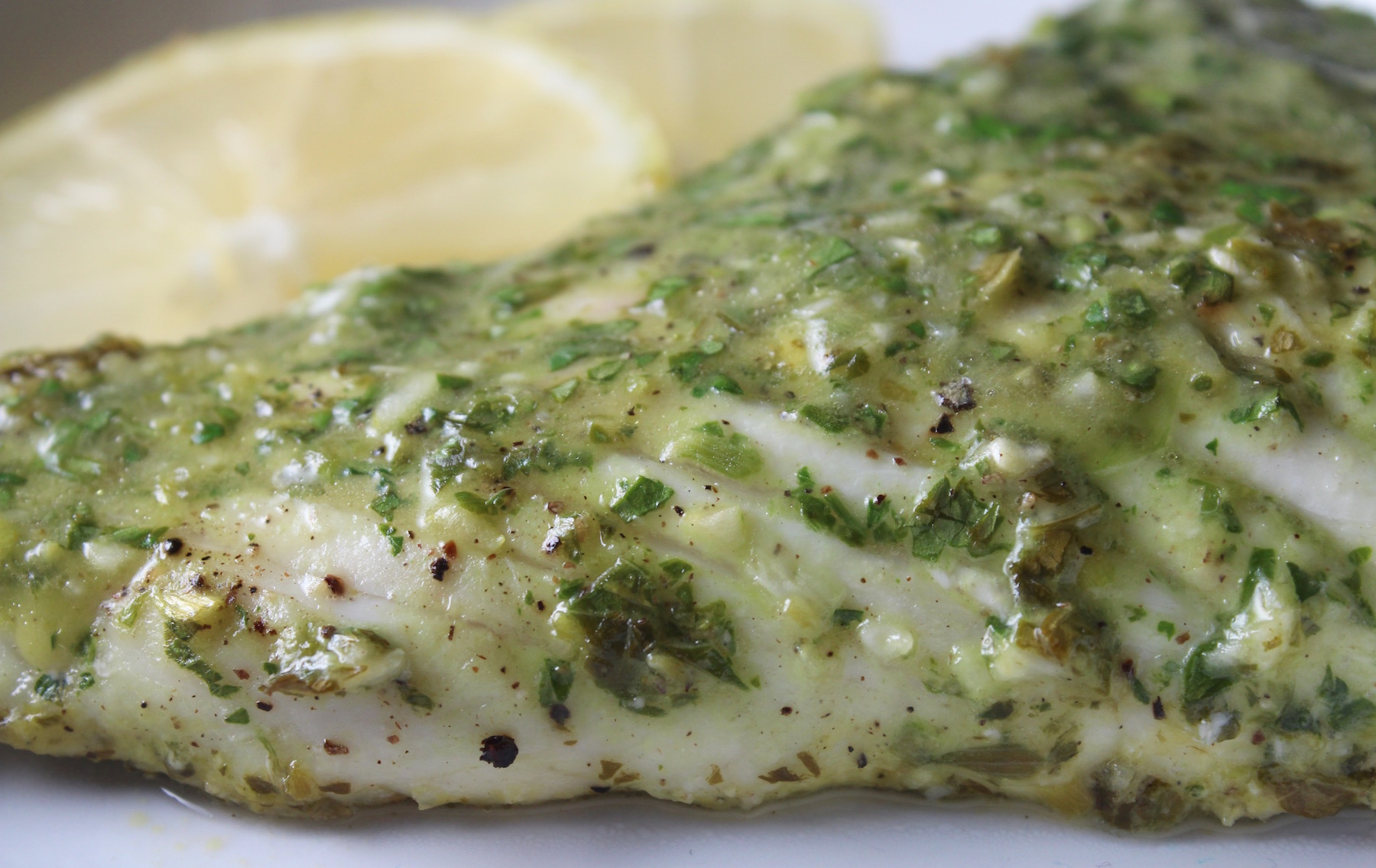 Lemon Parsley Grouper with Lemons