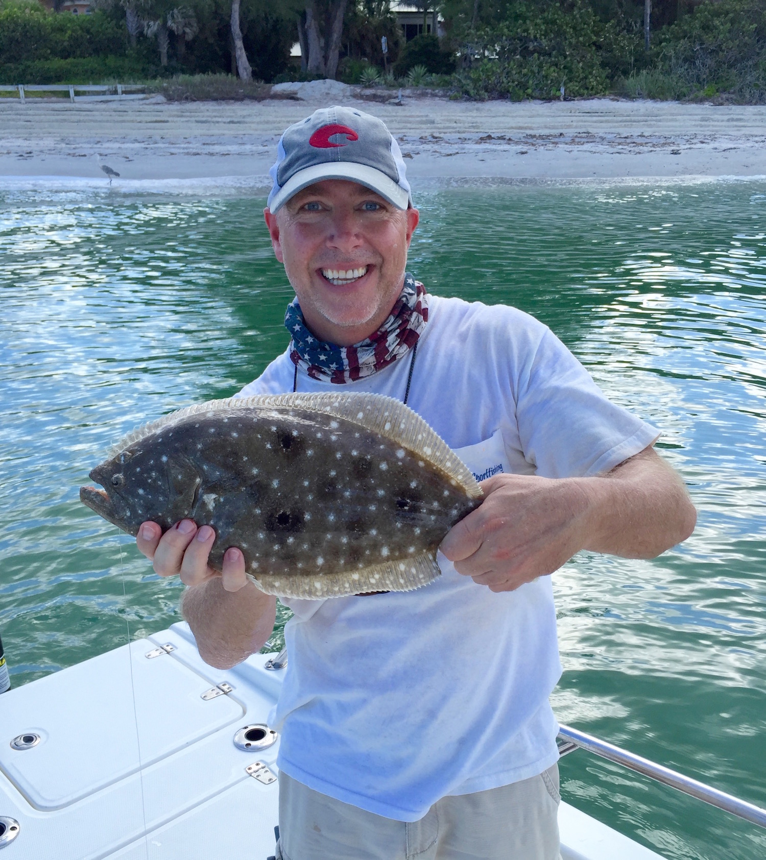 Brendan with Flounder