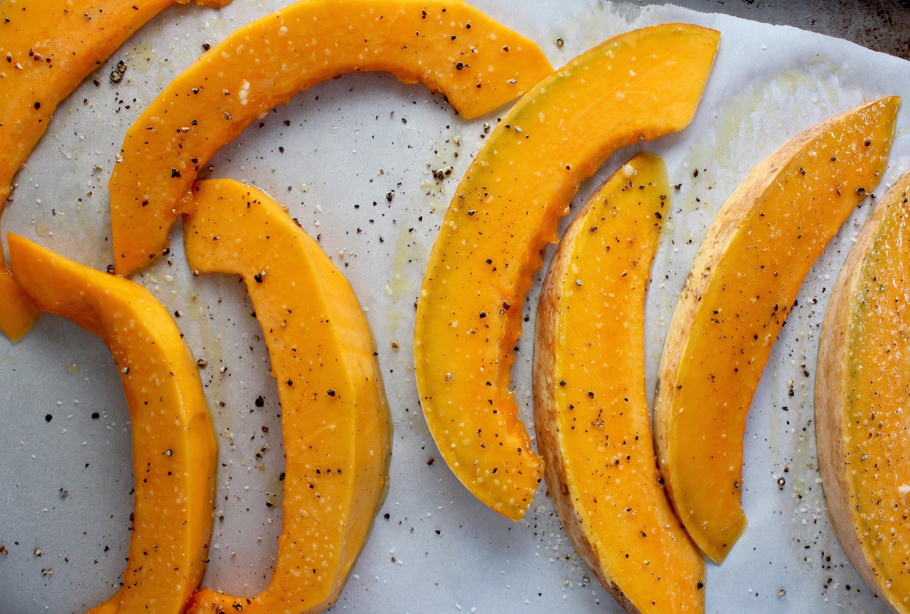 Calabaza on Baking Tray