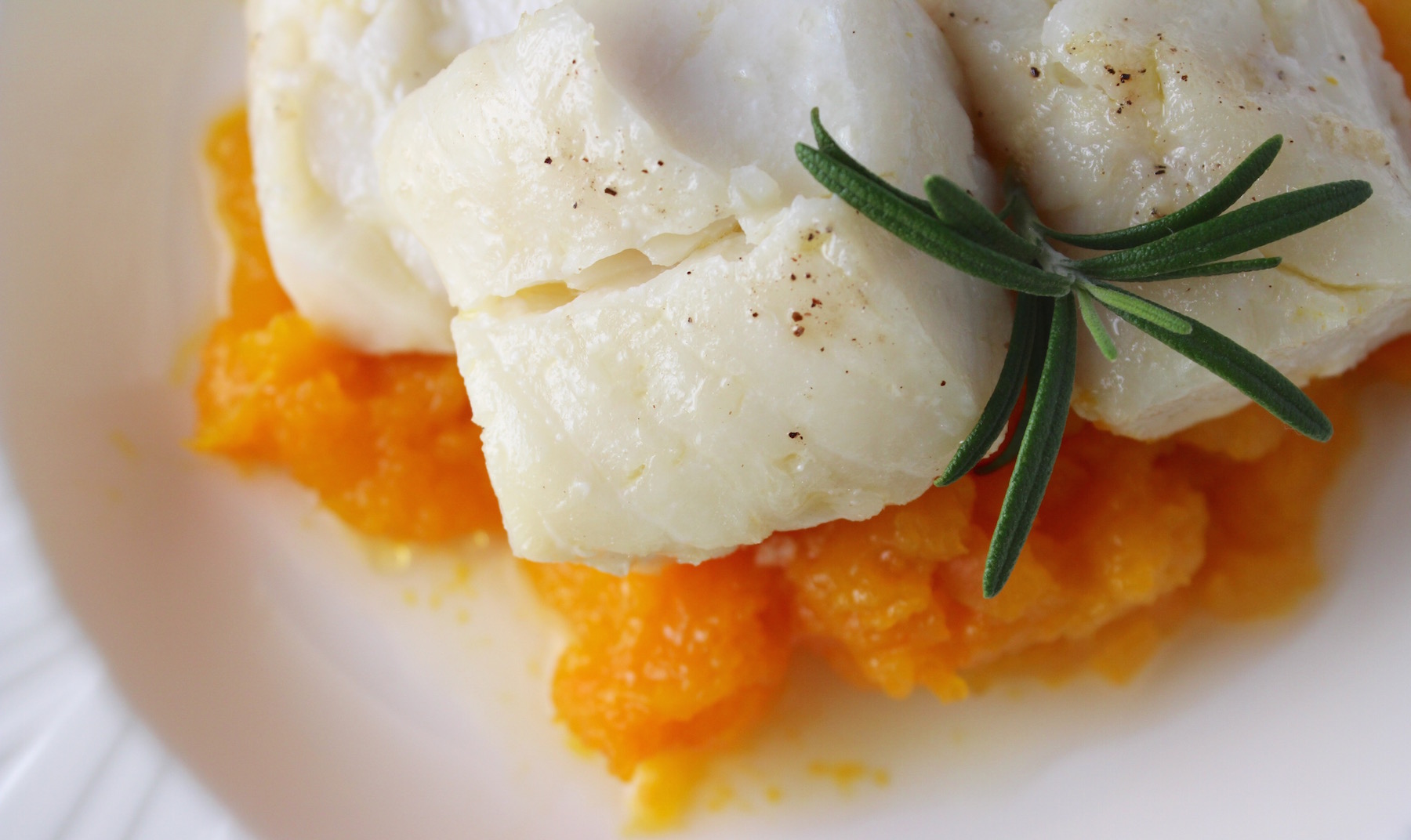 Cod Poached in Rosemary Olive Oil