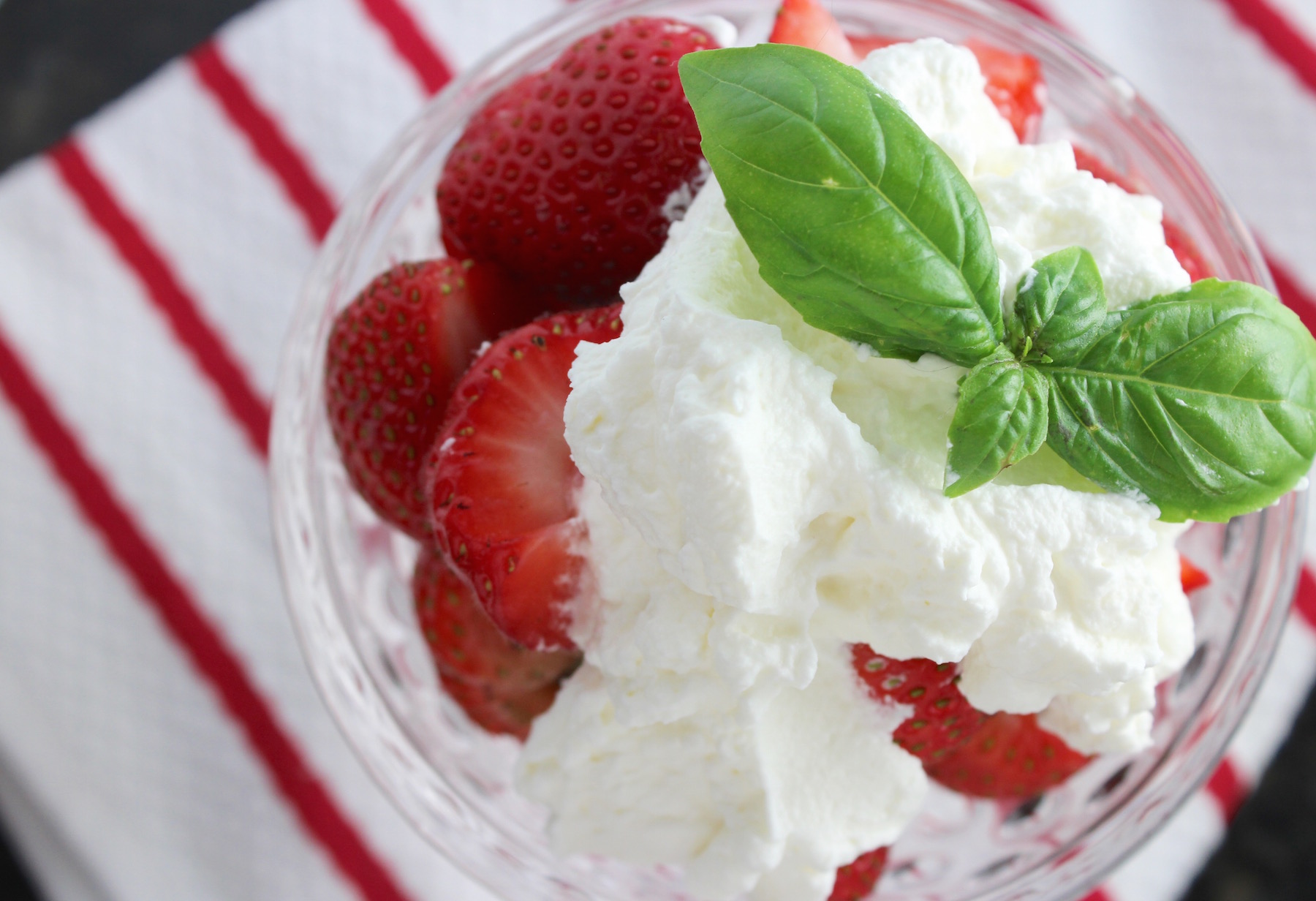 Basil Infused Whipped Cream