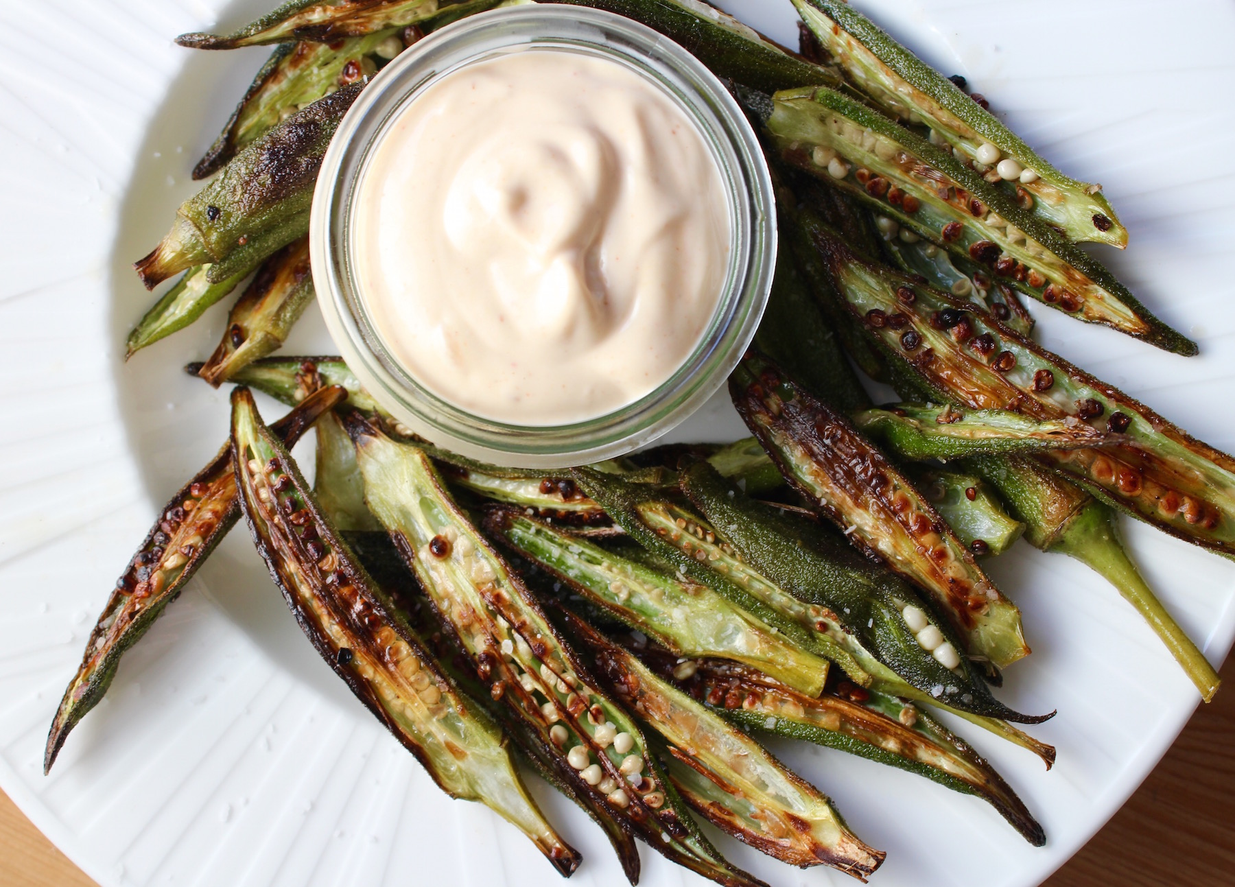 Crispy on sale roasted okra