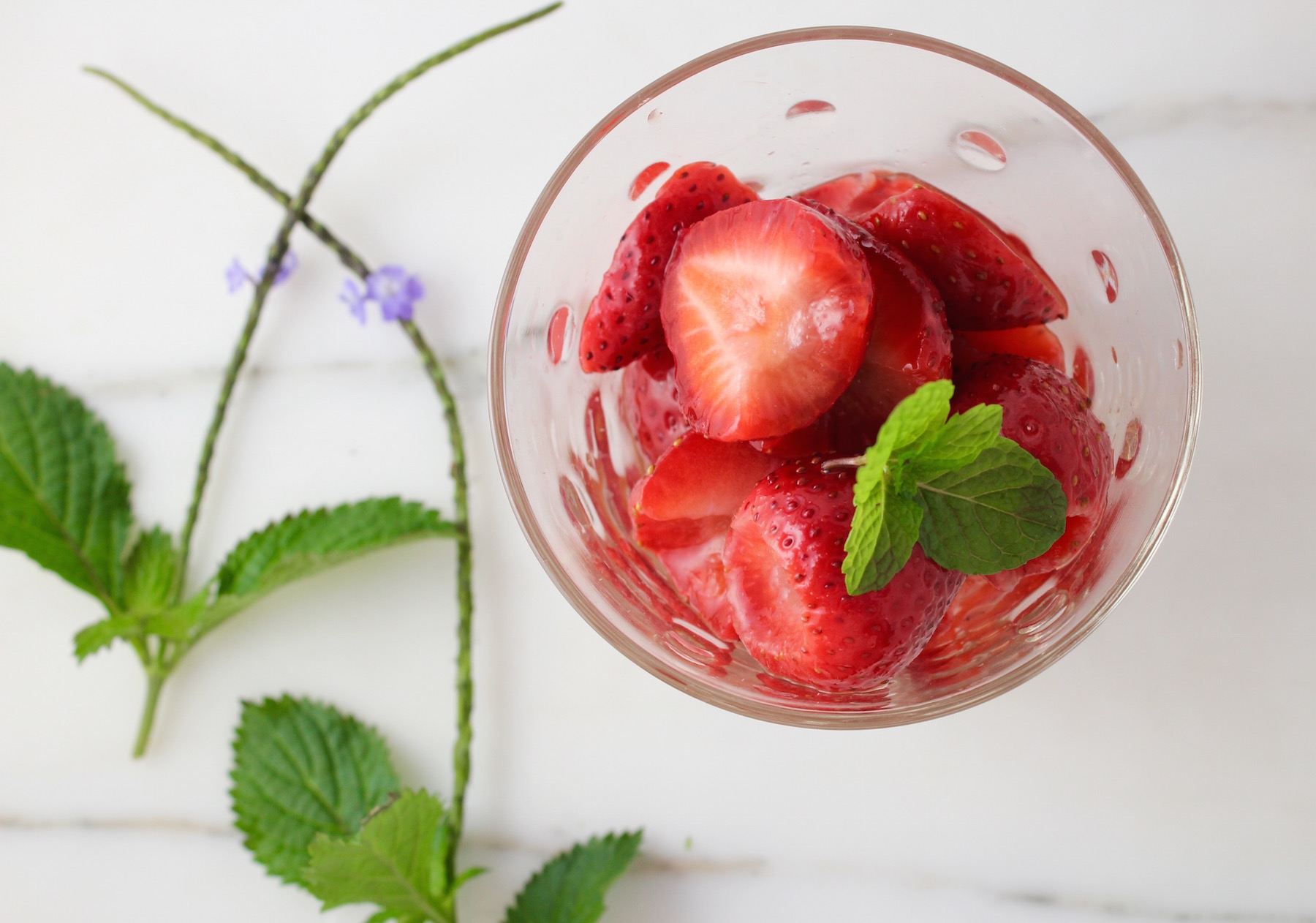 Poached Strawberries