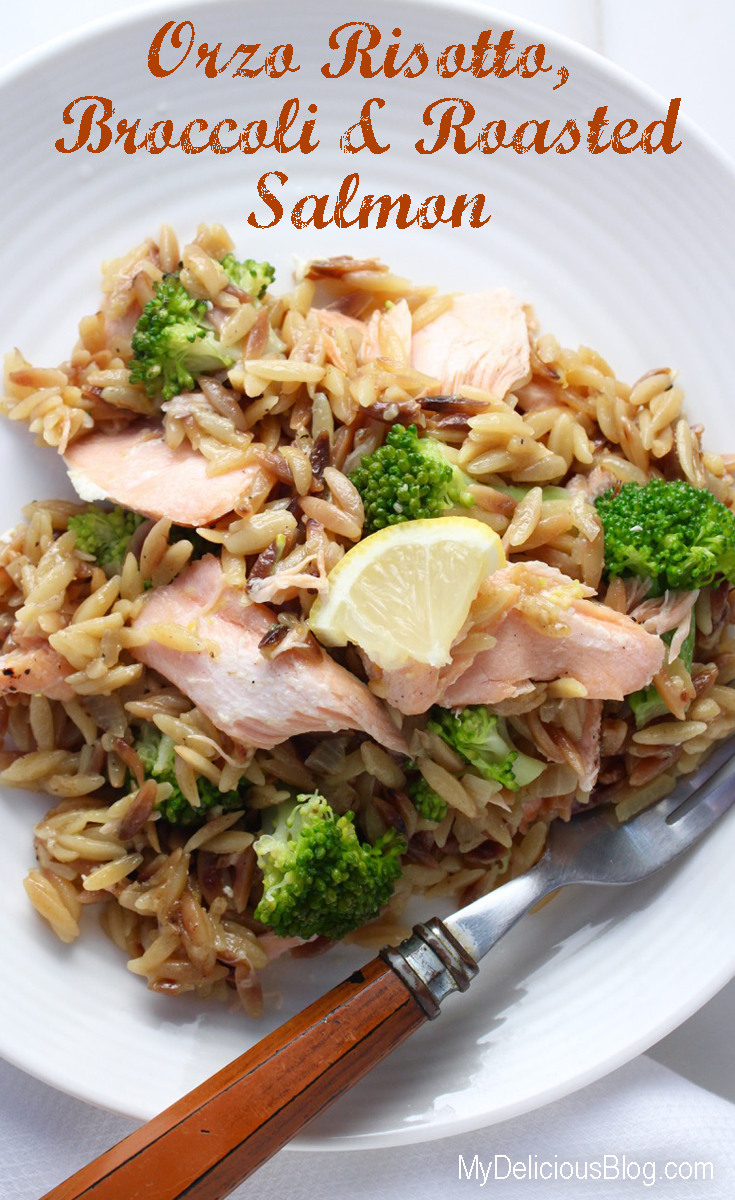 Orzo with Salmon and Broccoli