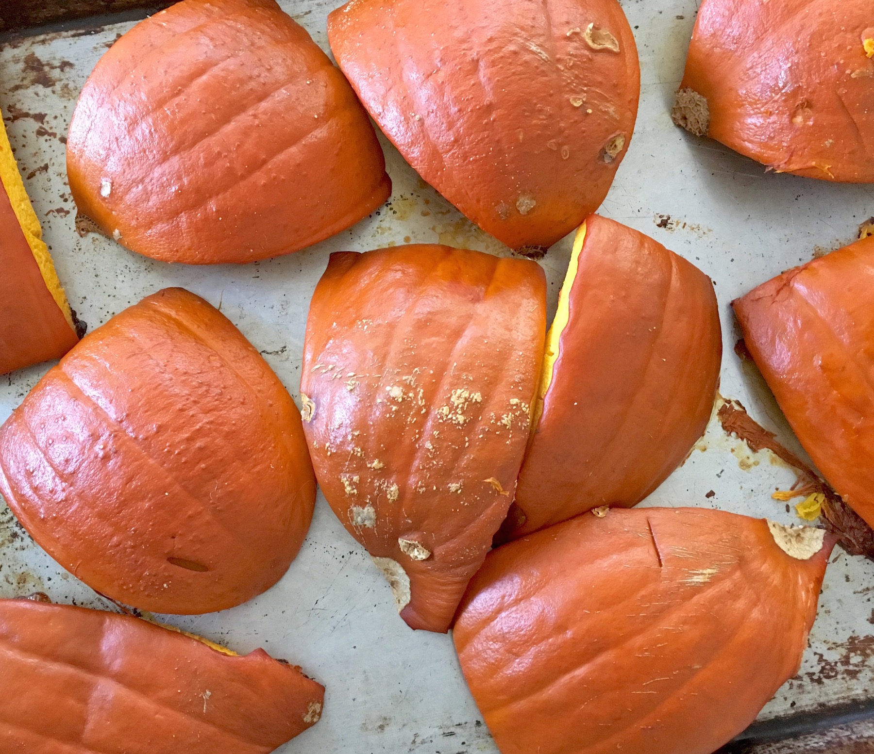 Roasted pumpkins