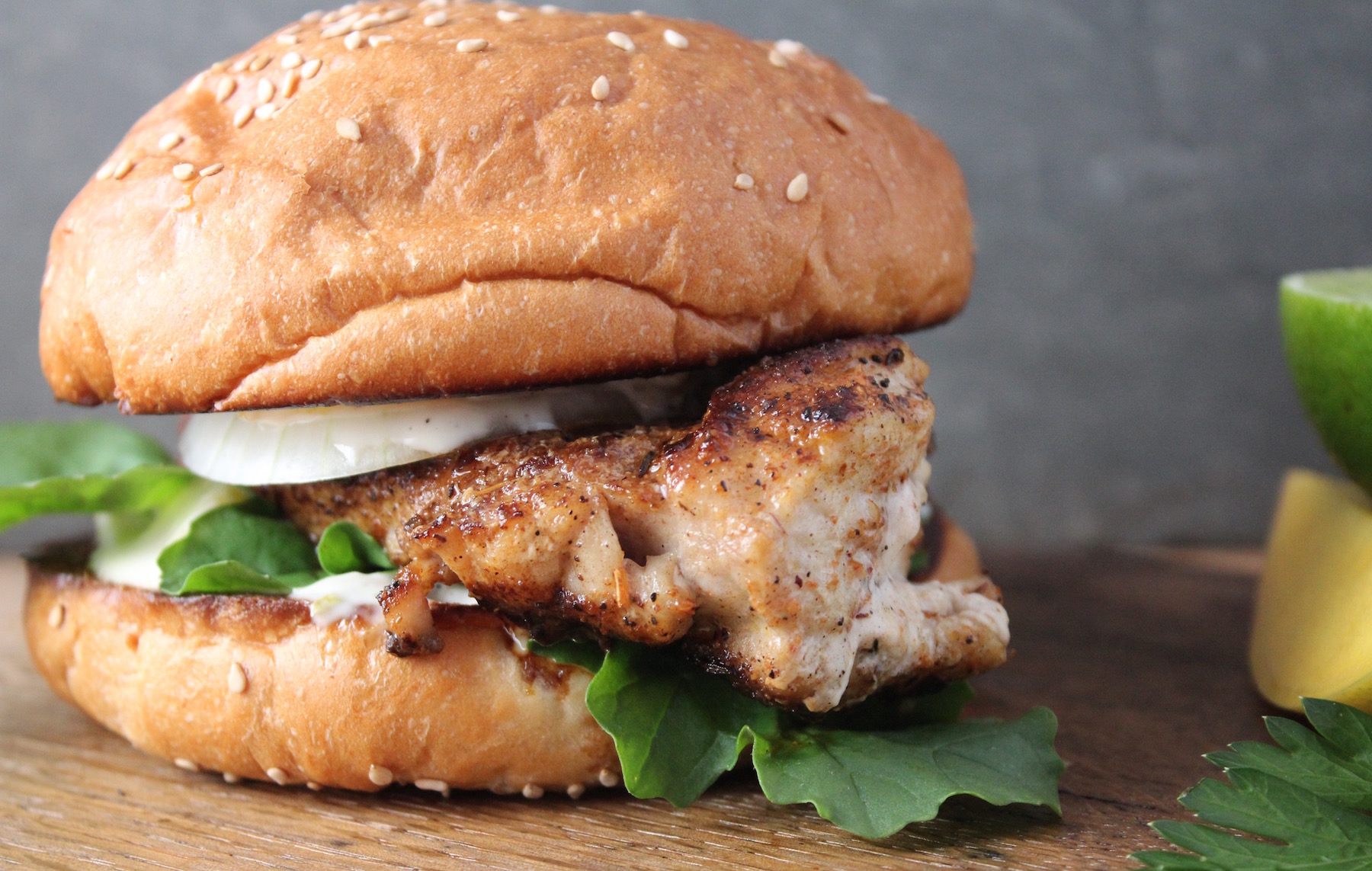 Grouper Sandwich Blackened