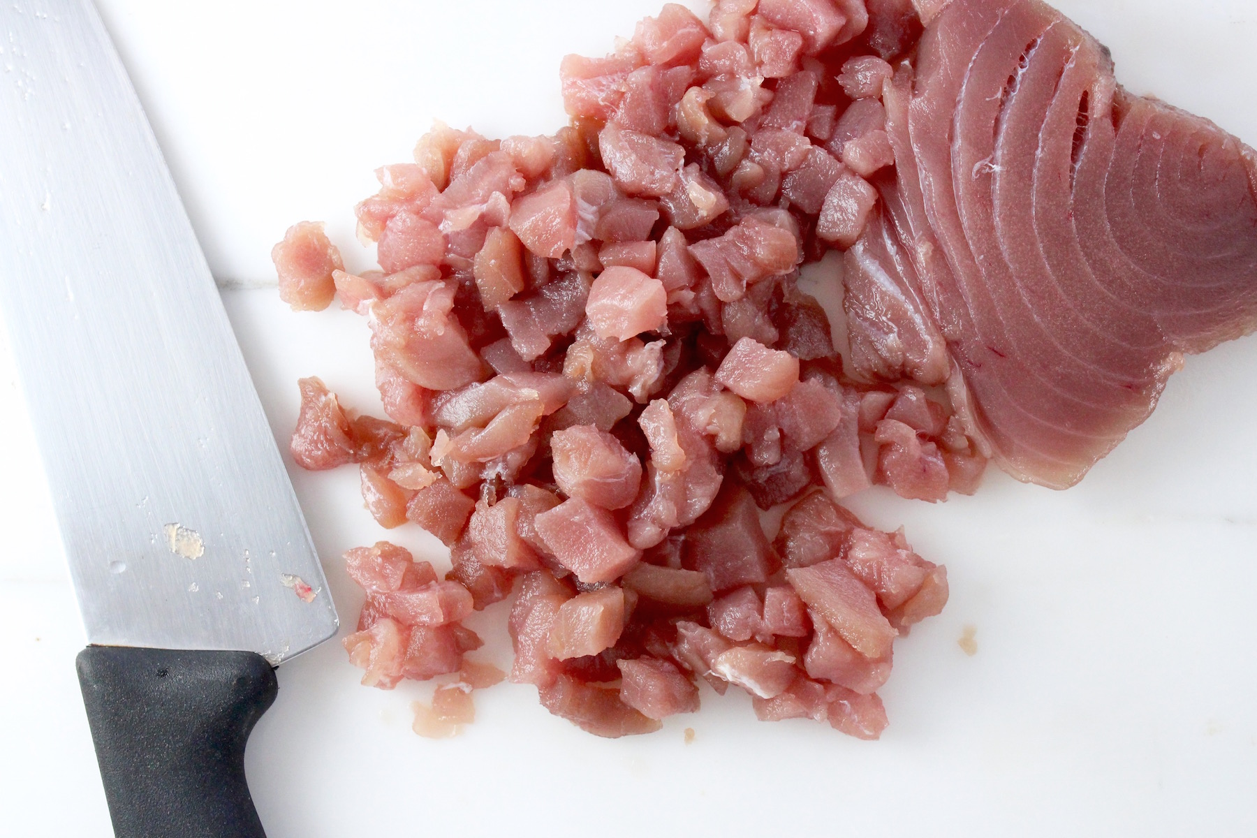 Chopped Yellowfin Tuna