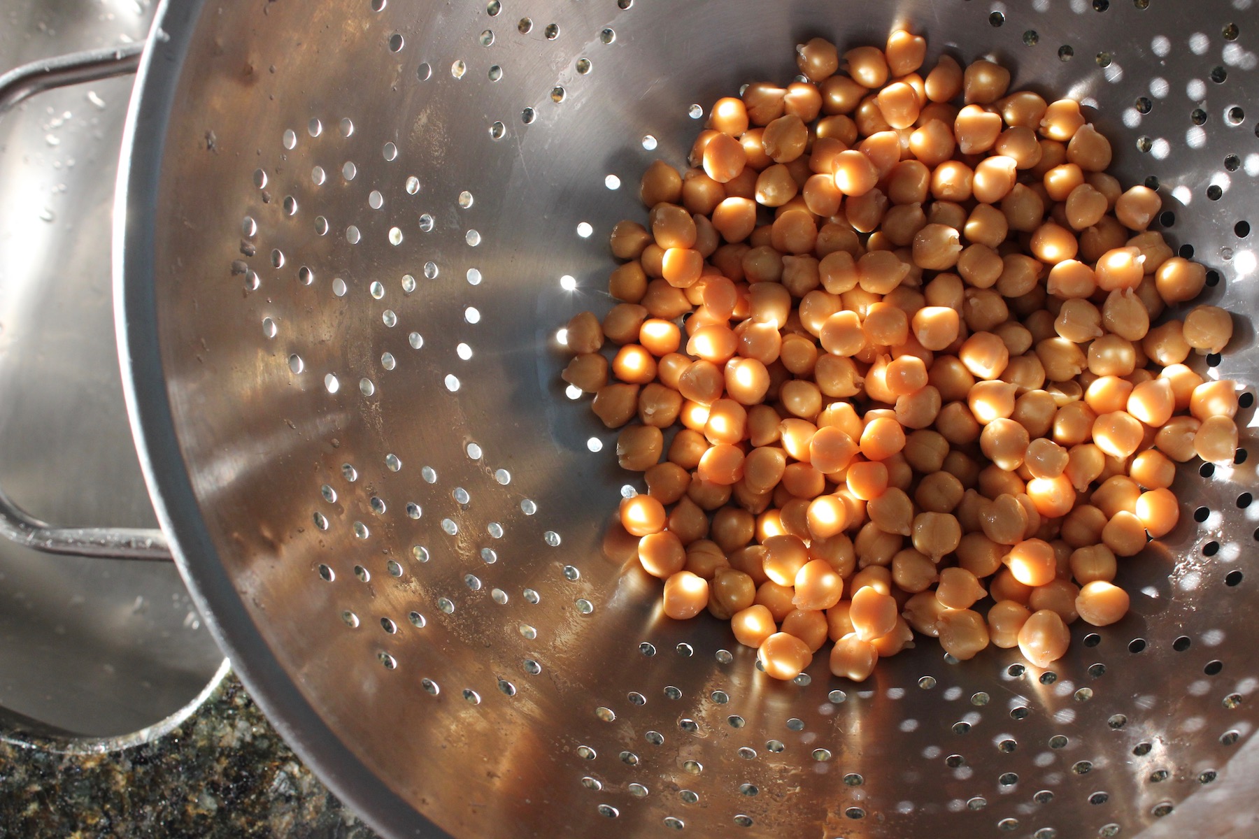 Rinsing Chickpeas