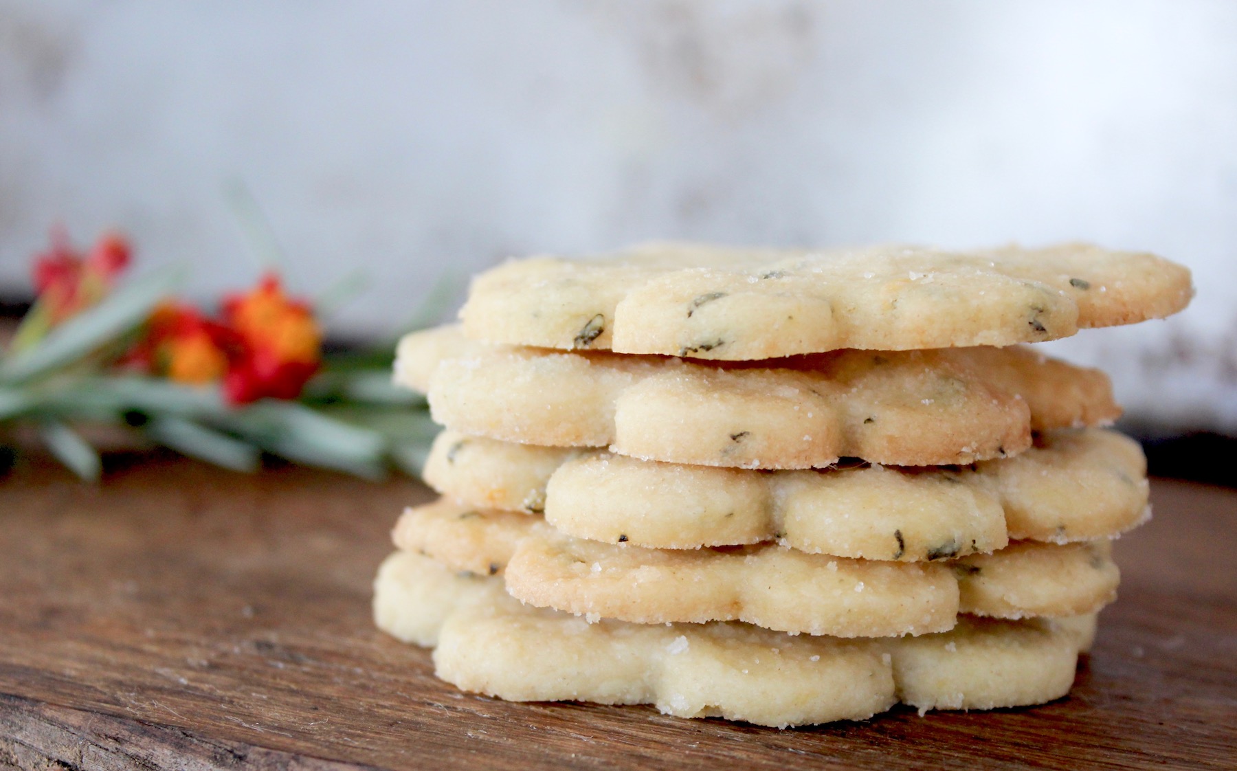 Lemon Shortbread Cookies