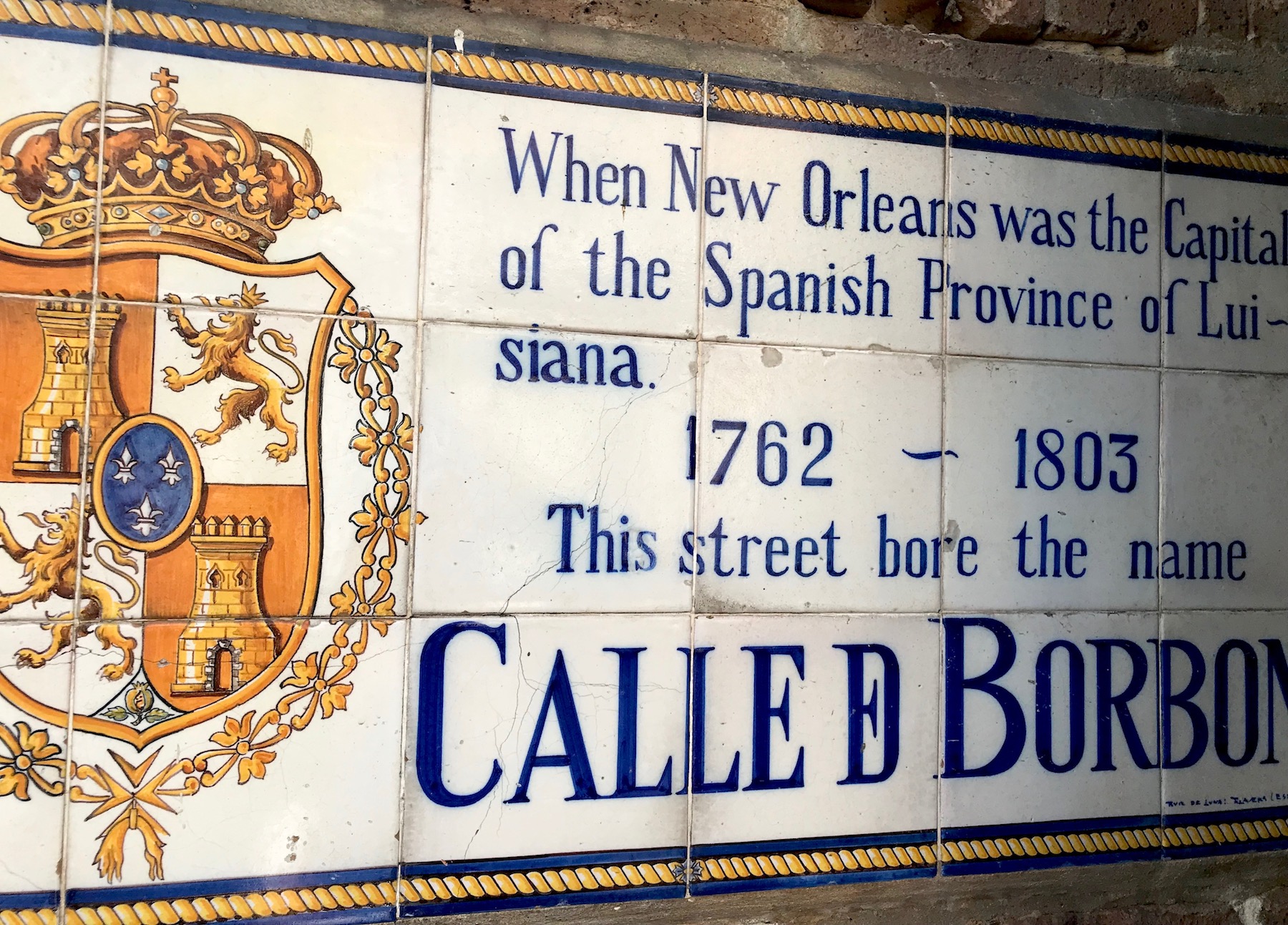 bourbon street sign