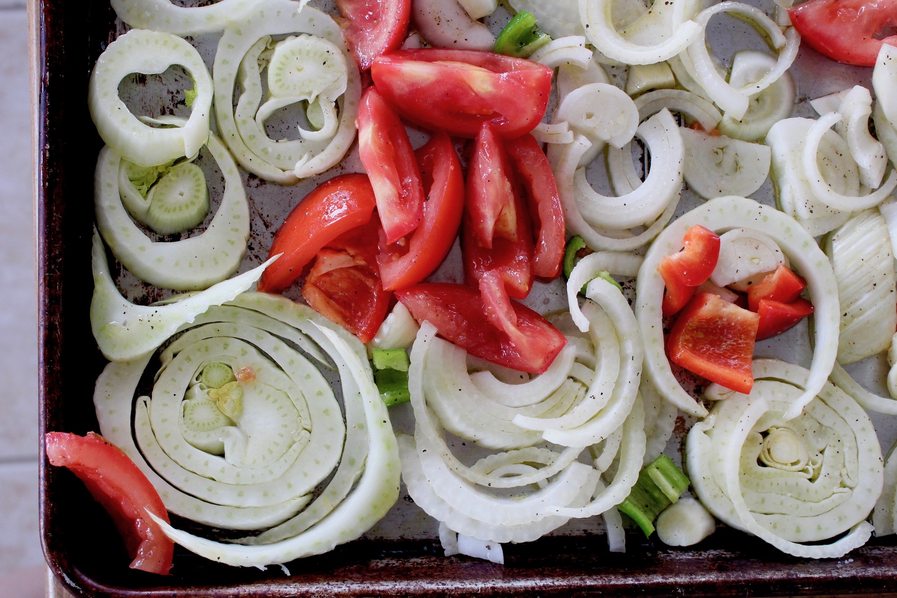 Roasted Tomato Garlic Fennel Pepper