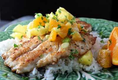 Yellowtail Snapper & Citrus Salsa | My Delicious Blog